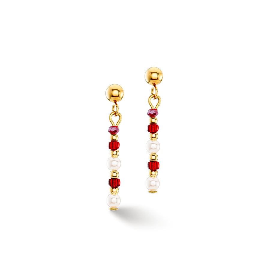 Earrings Twinkle Princess gold-red