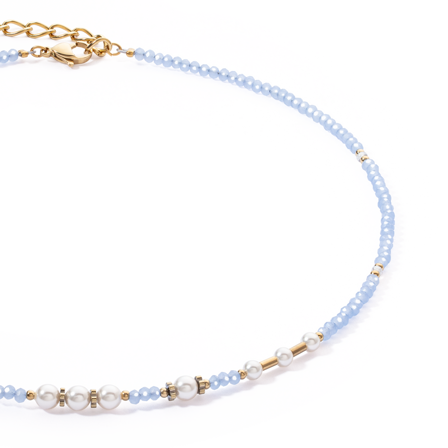 Necklace Little Twinkle Pearl Mix light blue