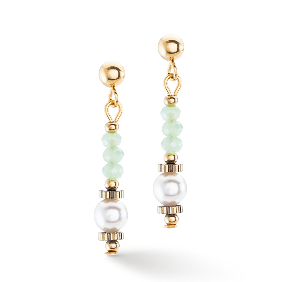 Earrings Little Twinkle Pearl Mix light green