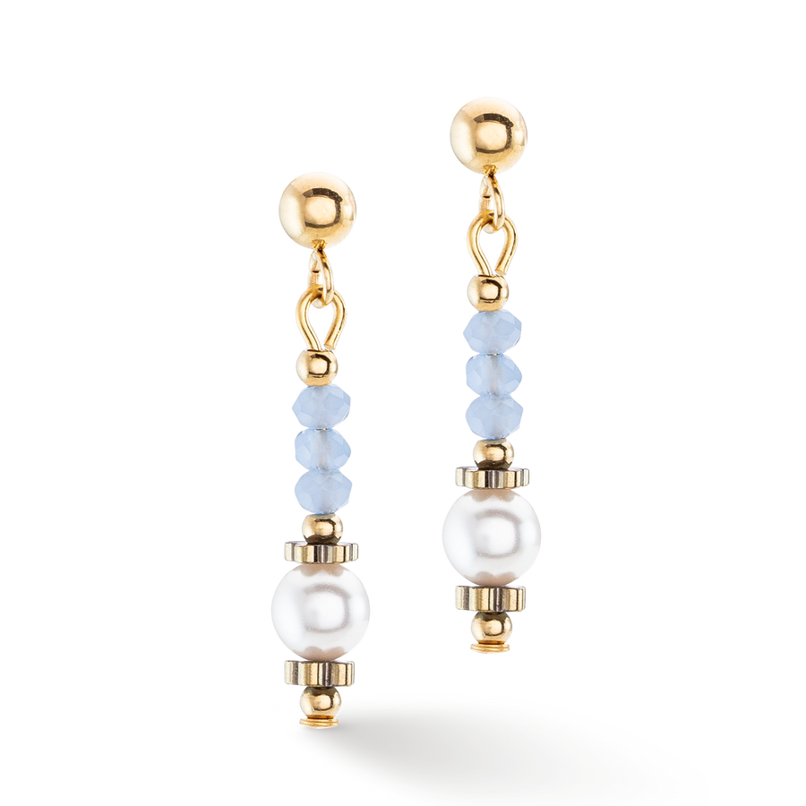 Earrings Little Twinkle Pearl Mix light blue