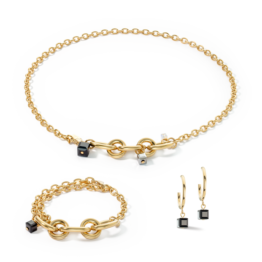 Bracelet Chunky Chain gold-black