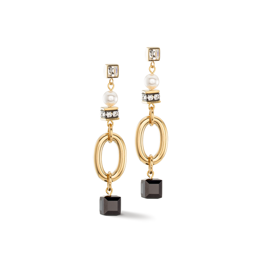 Earrings Mysterious Mix gold-black