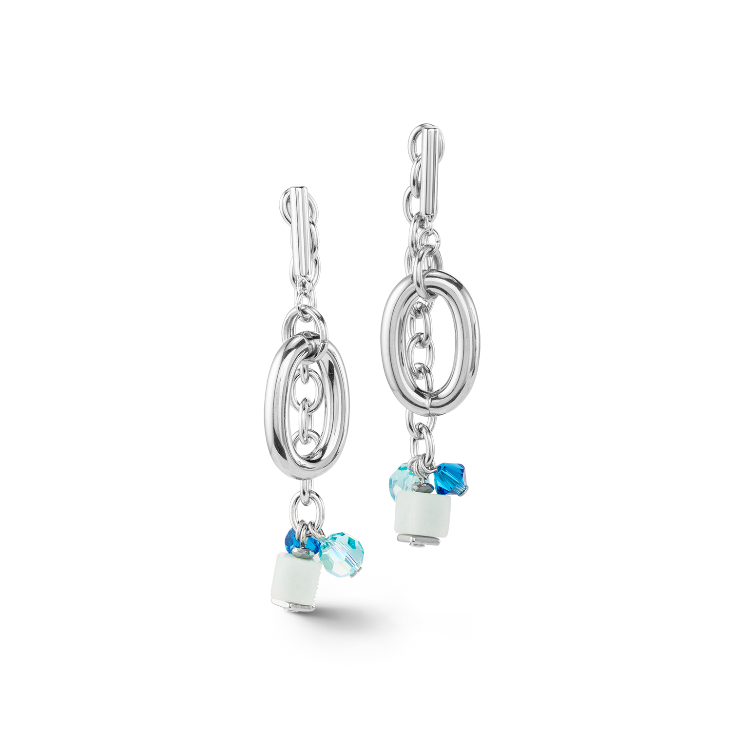 Neptune's Treasure earrings silver blue