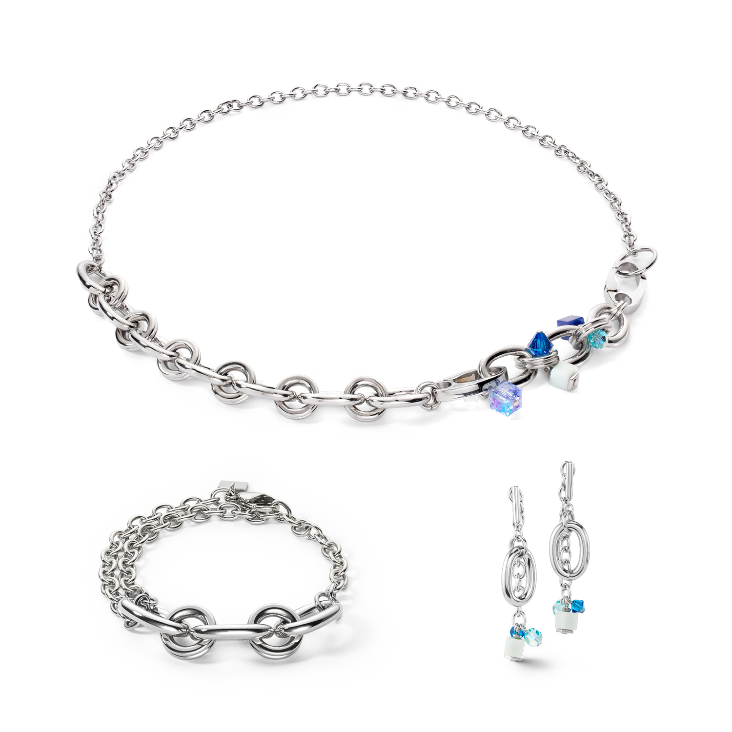 Neptune's Treasure bracelet silver blue
