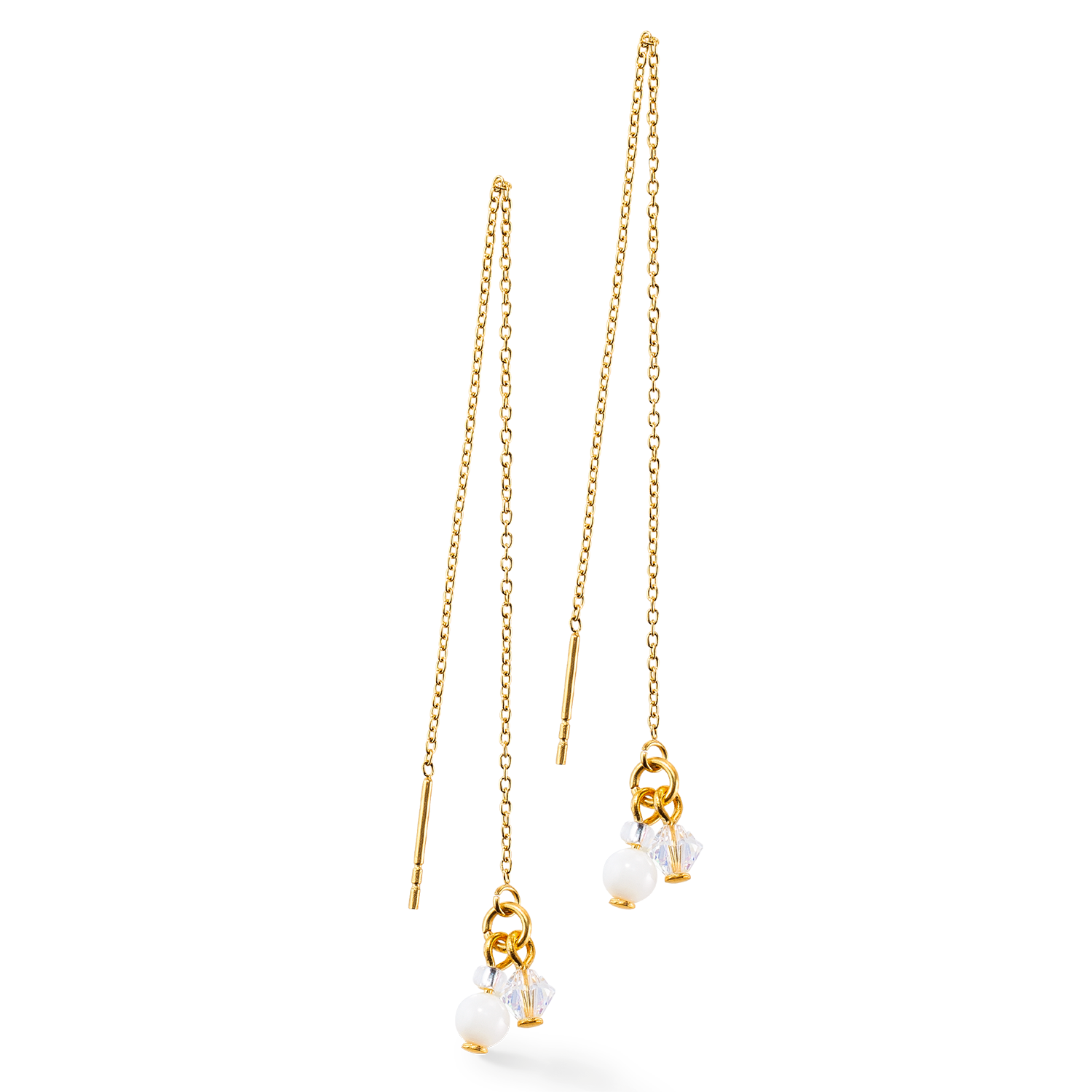 Small Guardian earrings white