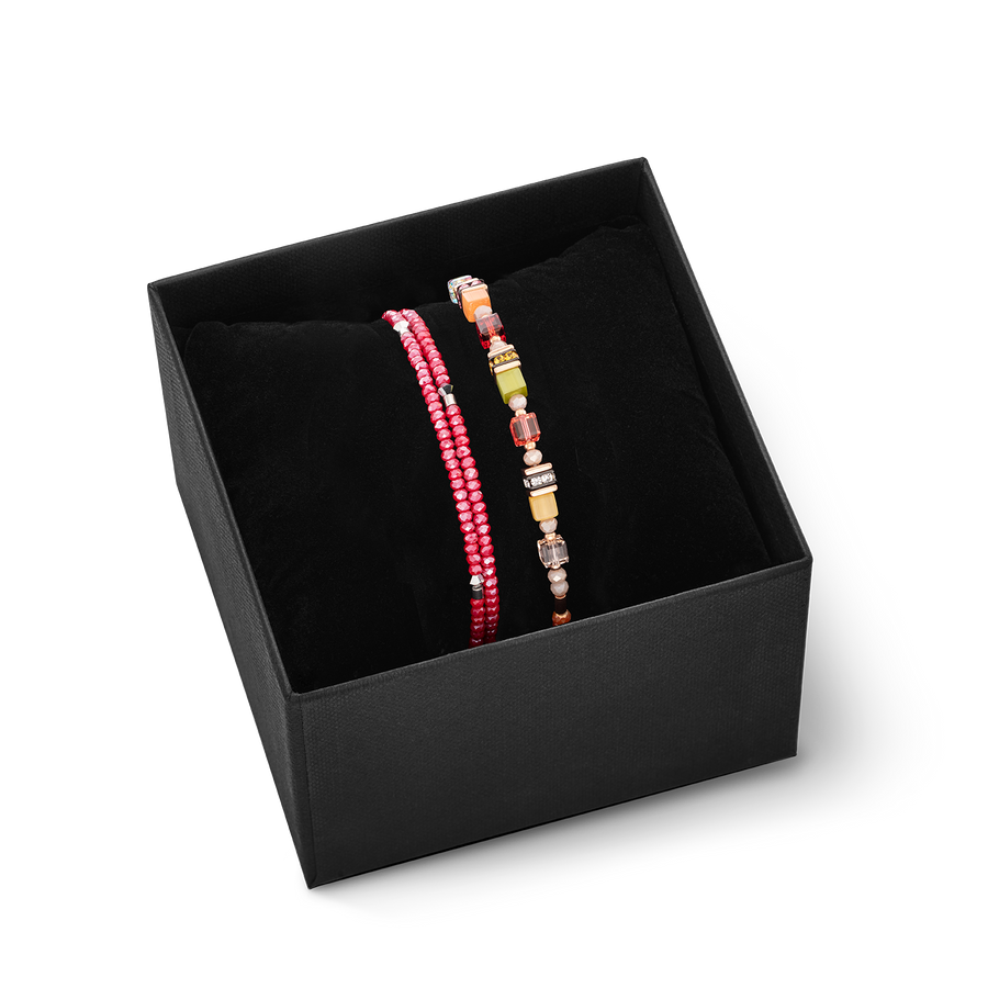 Jewellery Set Bracelets Cube Story Sparkling & Princess Pearls Indian Summer