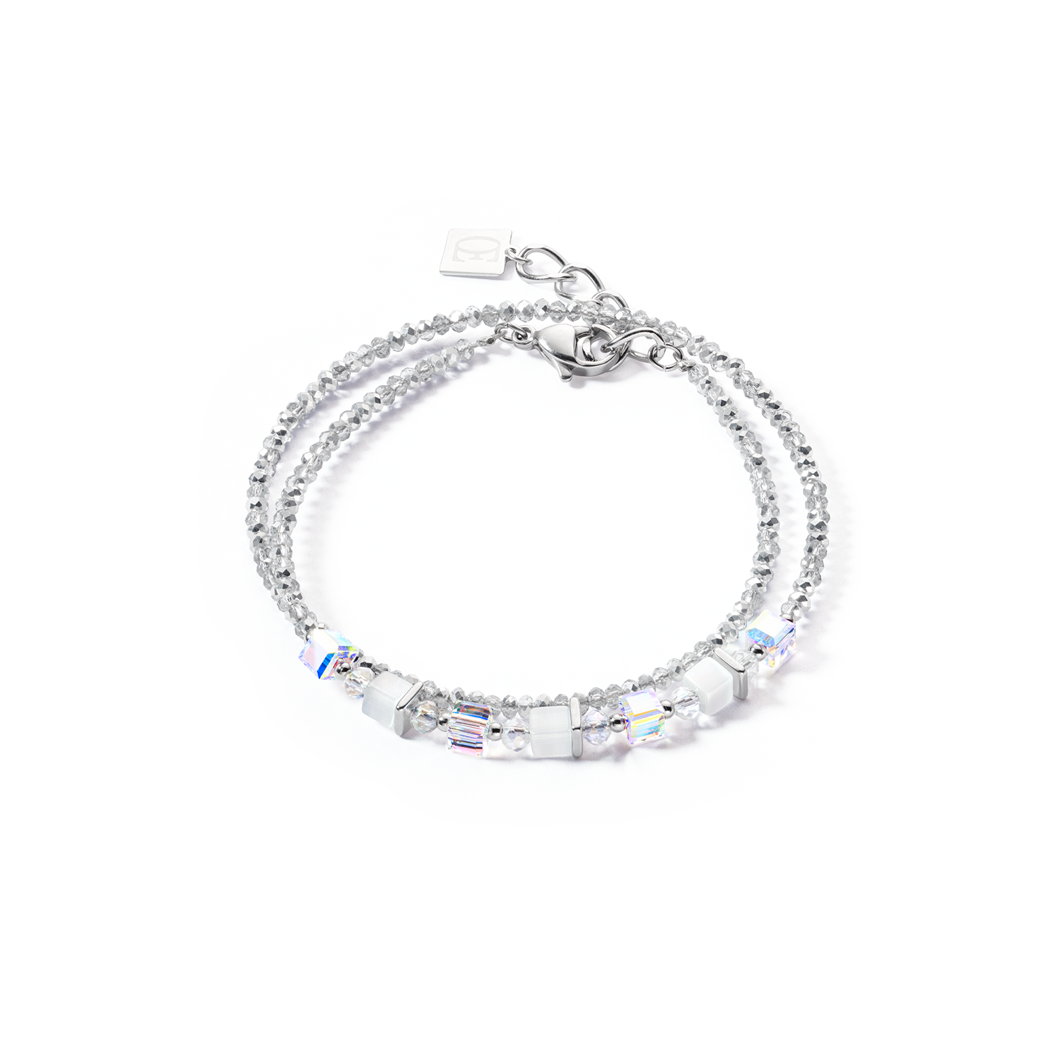 Joyful Colours Wrap bracelet silver white