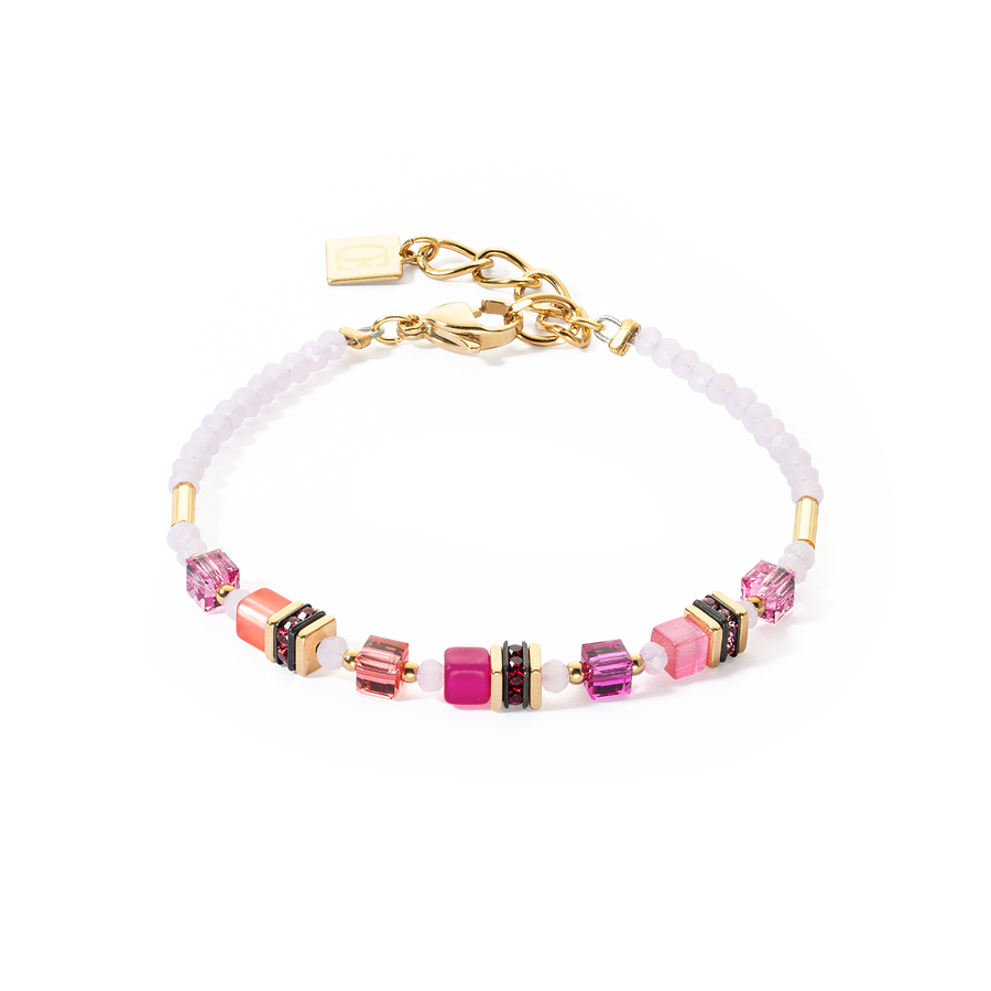 Bracelet Mini Cubes Magenta