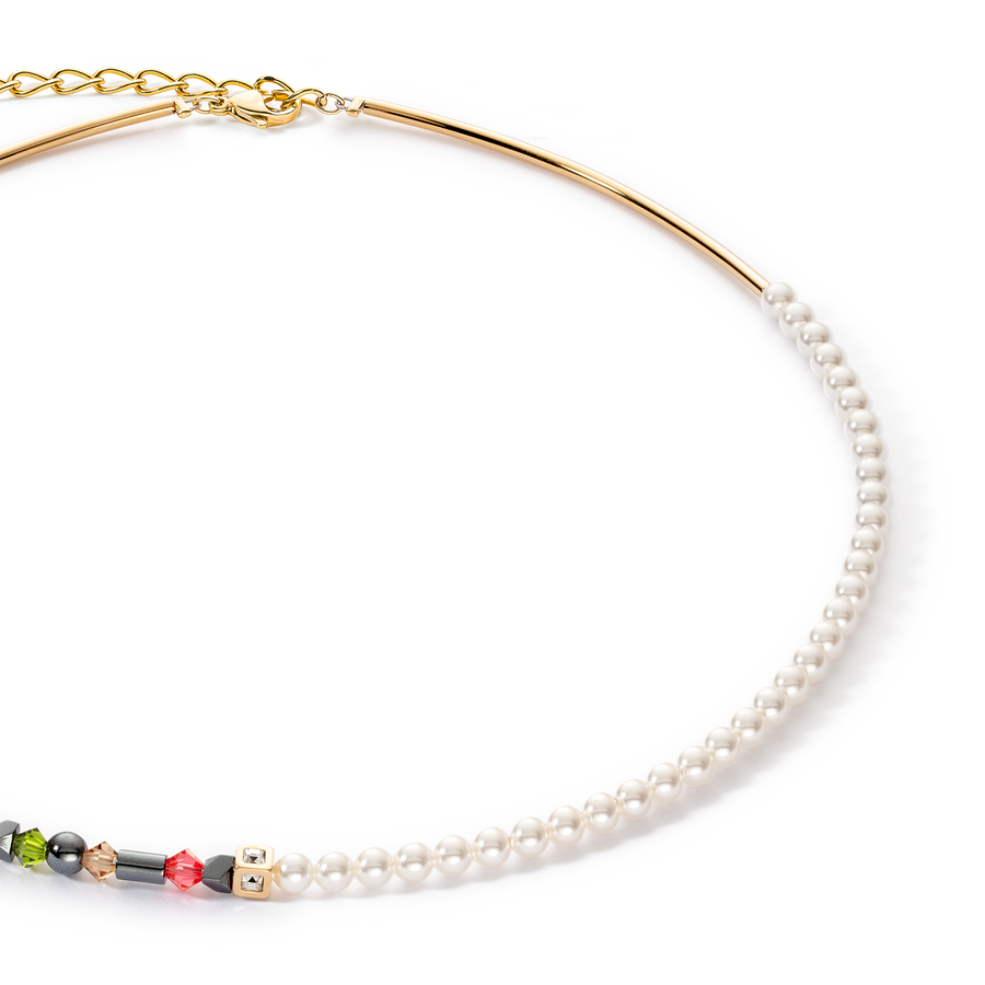Necklace Princess Pearls Asymmetry Indian Summer