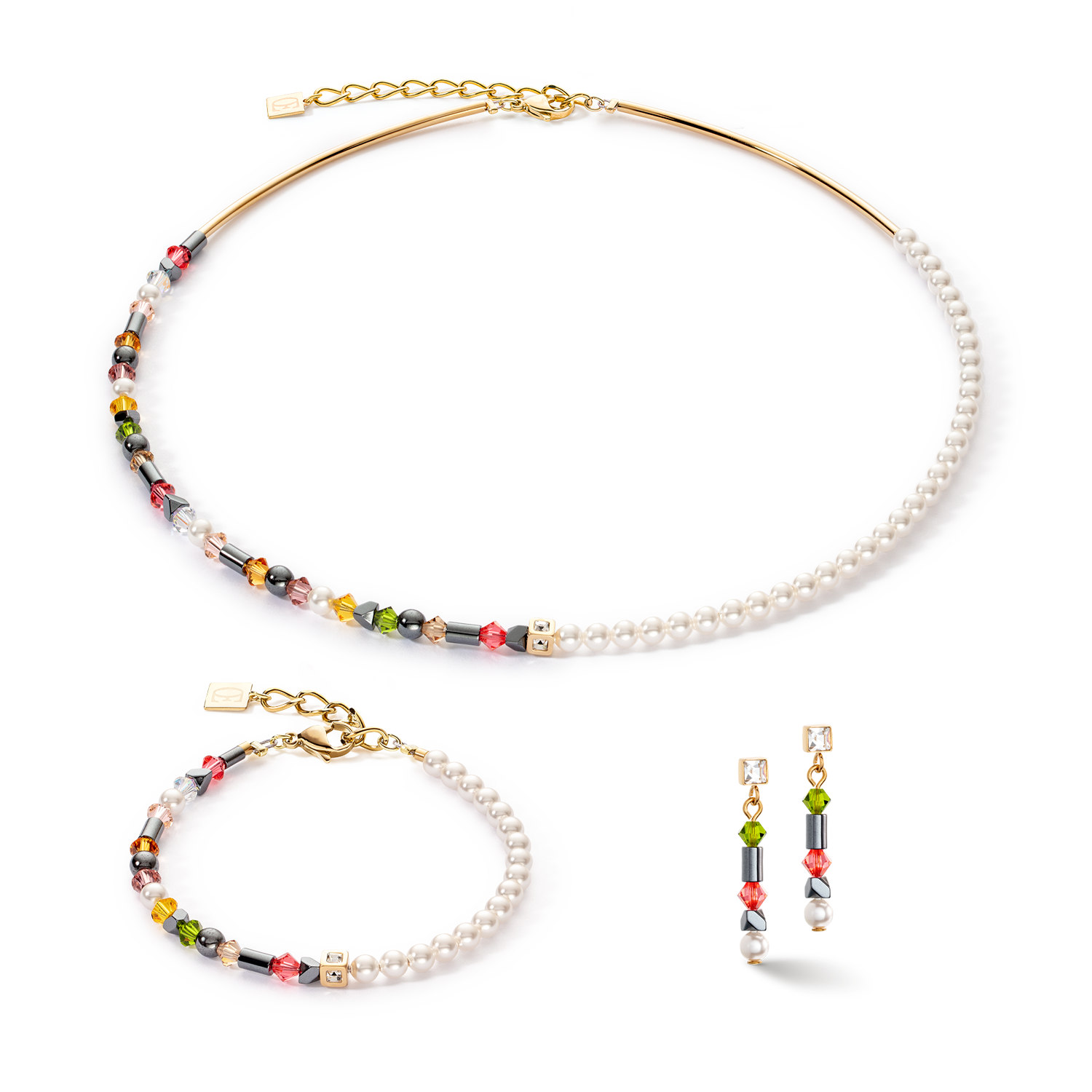 Necklace Princess Pearls Asymmetry Indian Summer