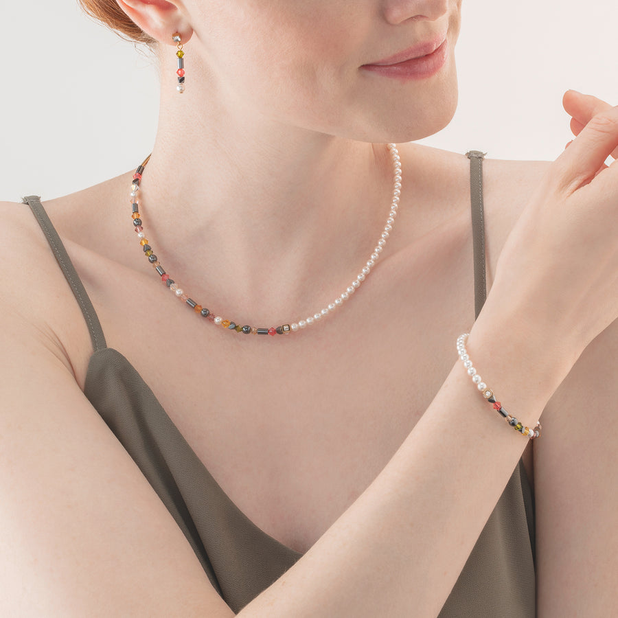 Necklace Princess Pearls Asymmetry Indian Summer