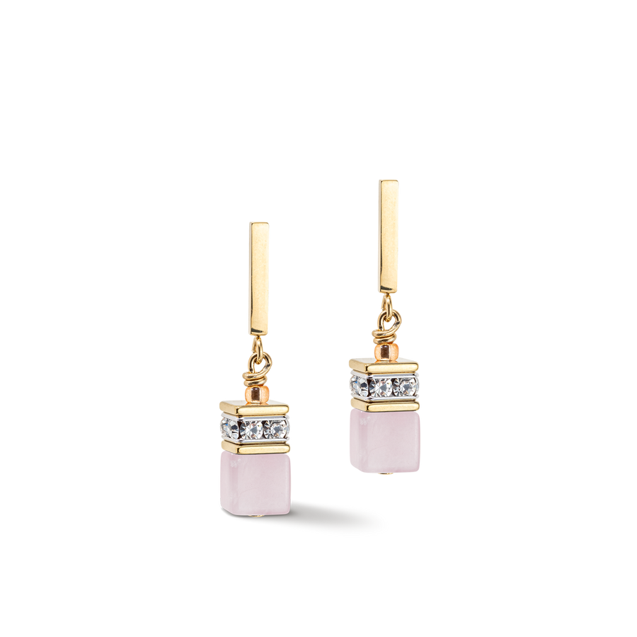 GeoCUBE® Iconic Precious earrings light rose