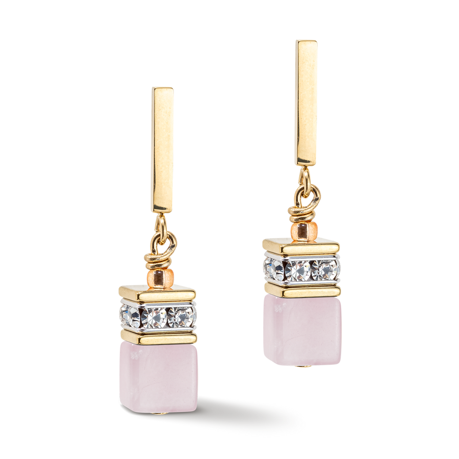 GeoCUBE® Iconic Precious earrings light rose