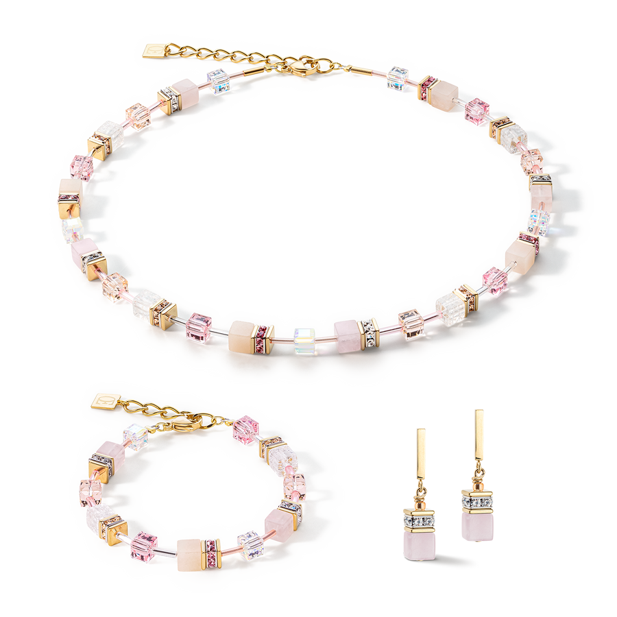 GeoCUBE® Iconic Precious earrings light rose