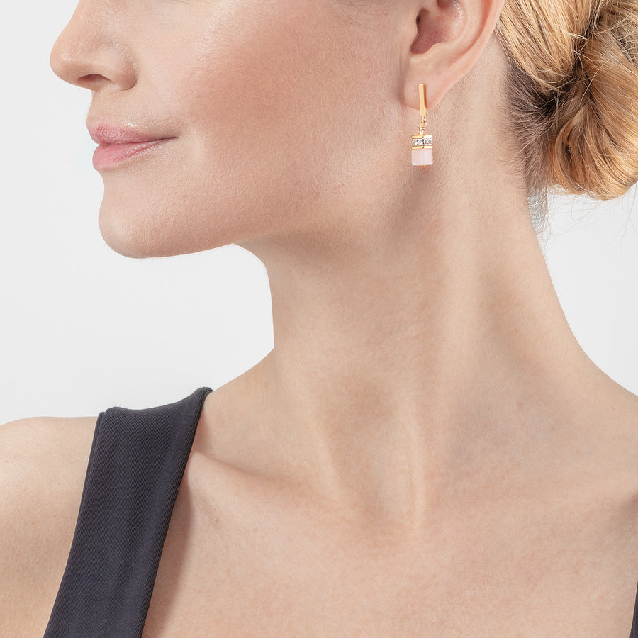 GeoCUBE® Iconic Precious earrings light rose