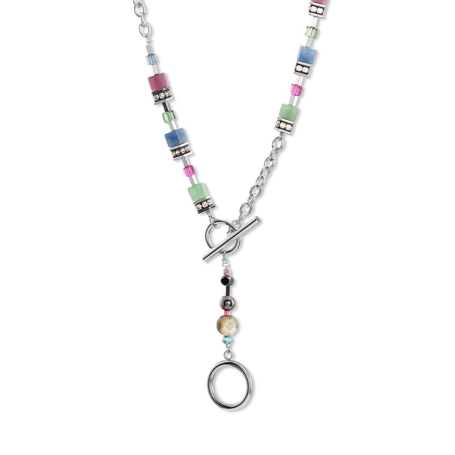 GeoCUBE® Fusion necklace Multicolour Gemstone