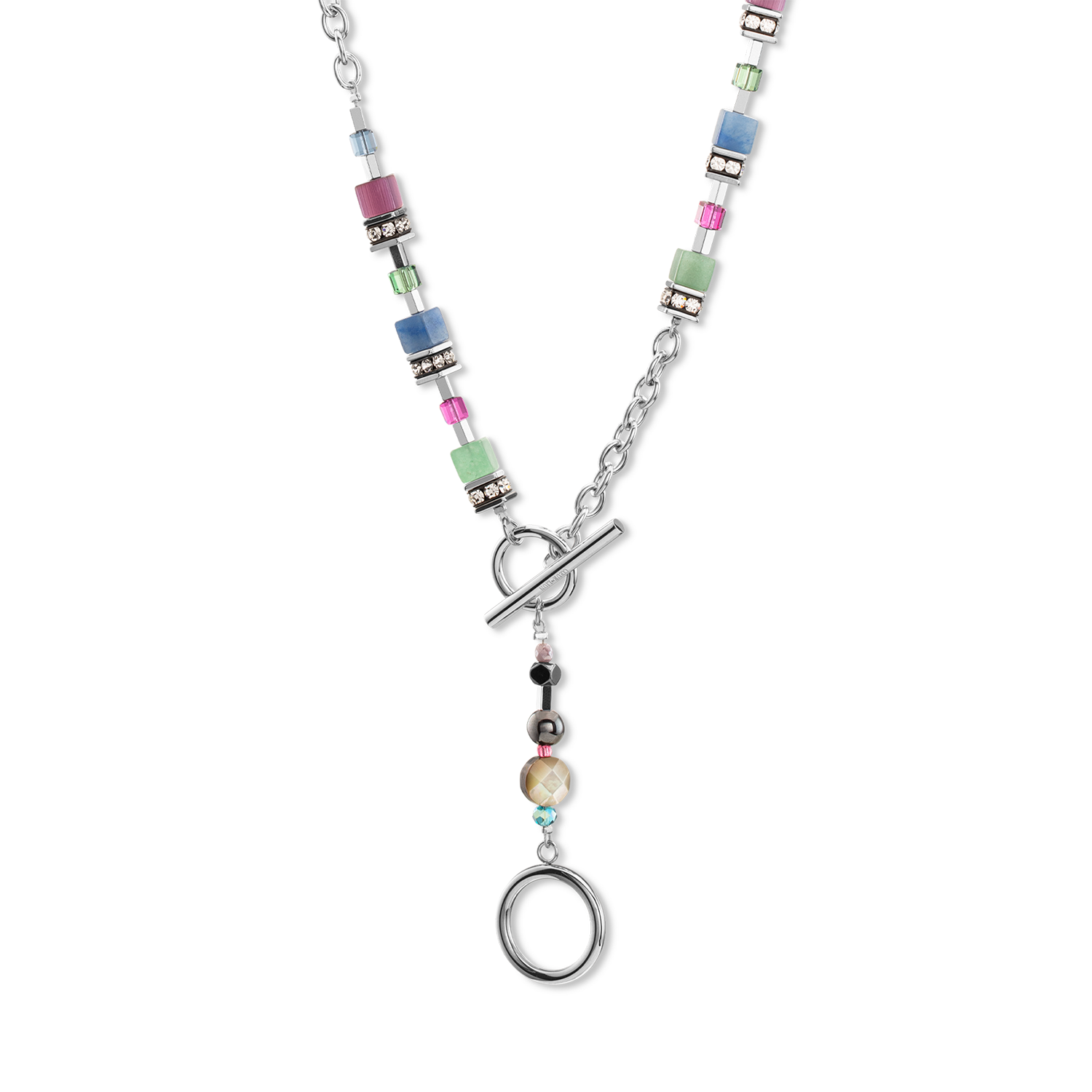 GeoCUBE® Fusion necklace Multicolour Gemstone