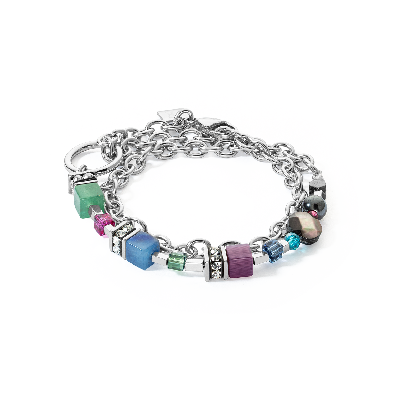 GeoCUBE® Fusion bracelet Multicolour Gemstone