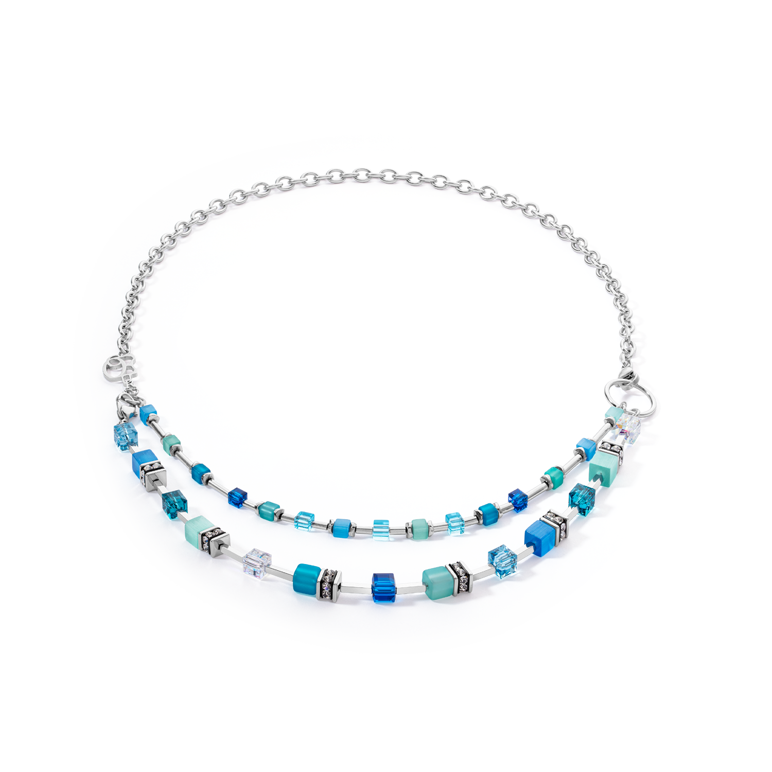 GeoCUBE® Iconic Layer Chain necklace Ocean Vibes