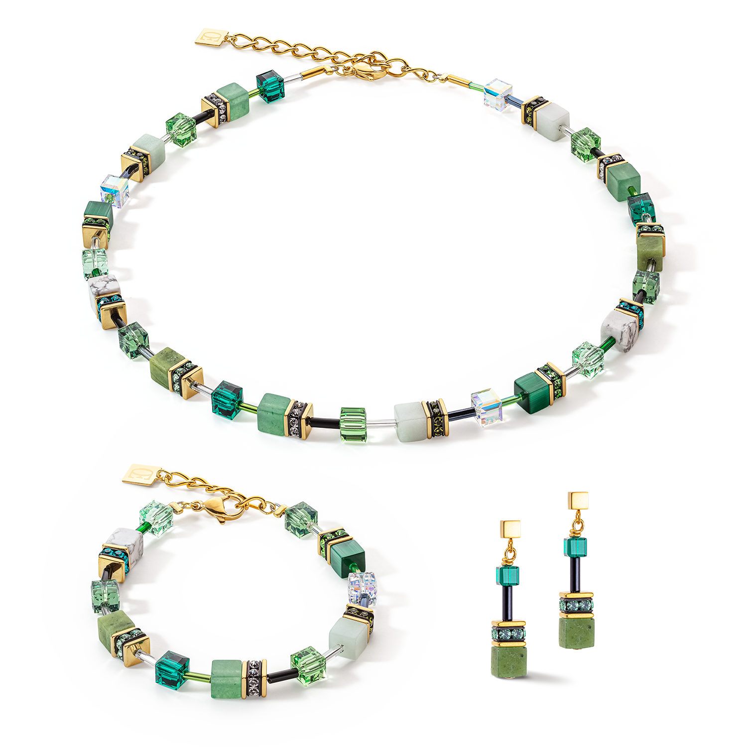 GeoCUBE® Iconic Precious necklace green