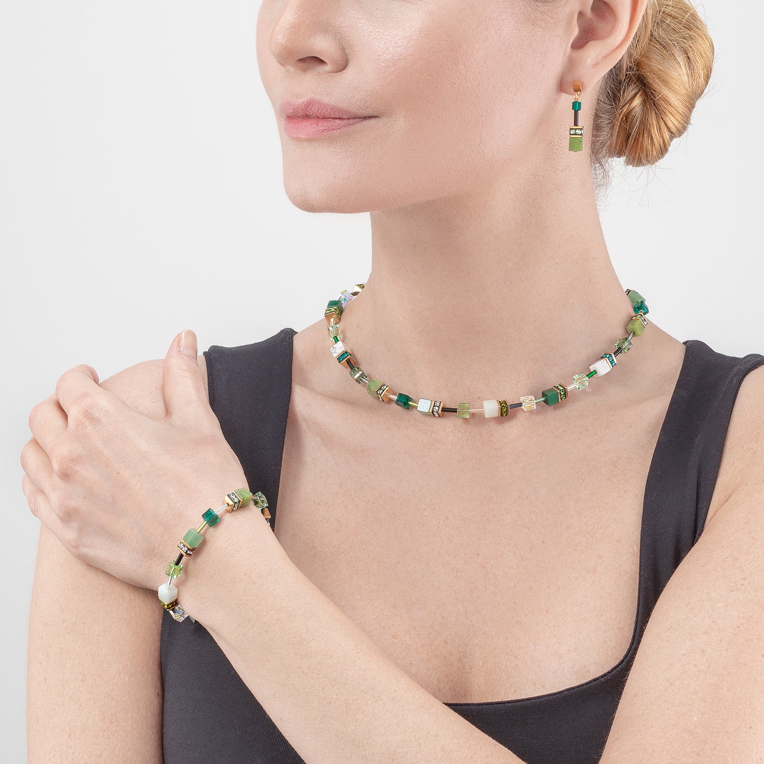 GeoCUBE® Iconic Precious necklace green