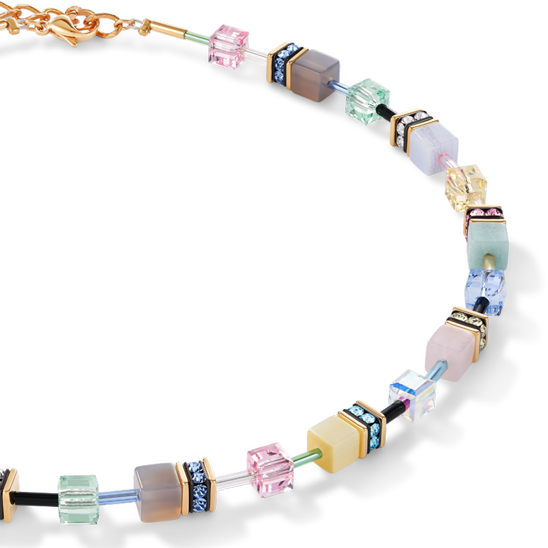 Necklace GeoCUBE® Crystals & Gemstones multicolour romance