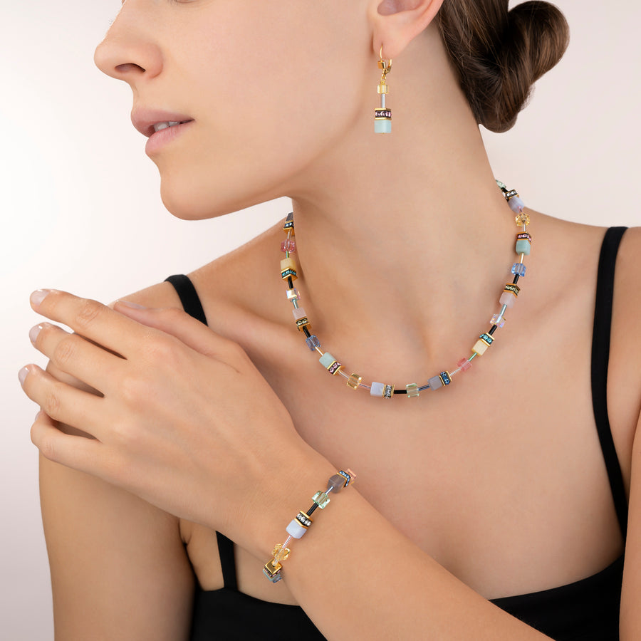 Necklace GeoCUBE® Crystals & Gemstones multicolour romance
