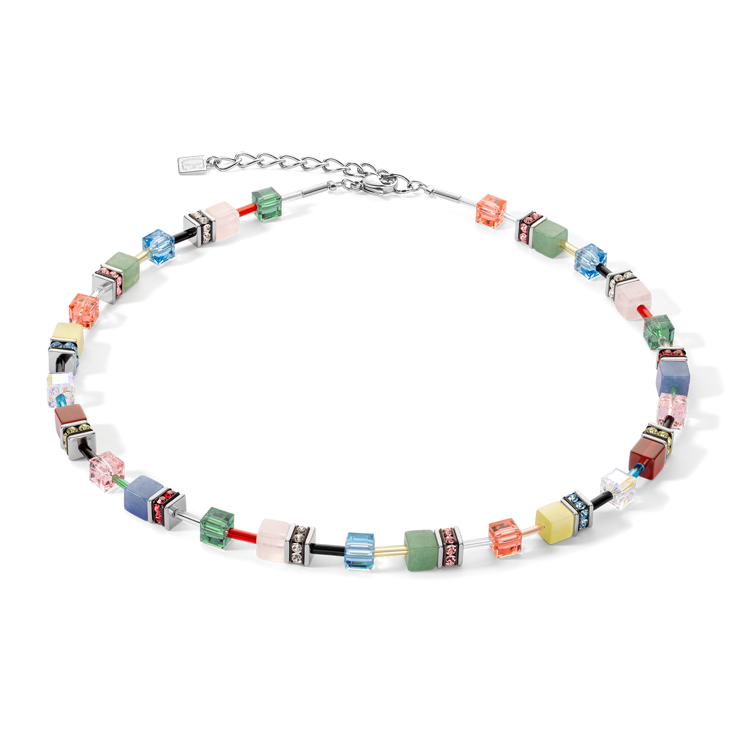 GeoCUBE® Iconic Precious necklace Multicolour Delight