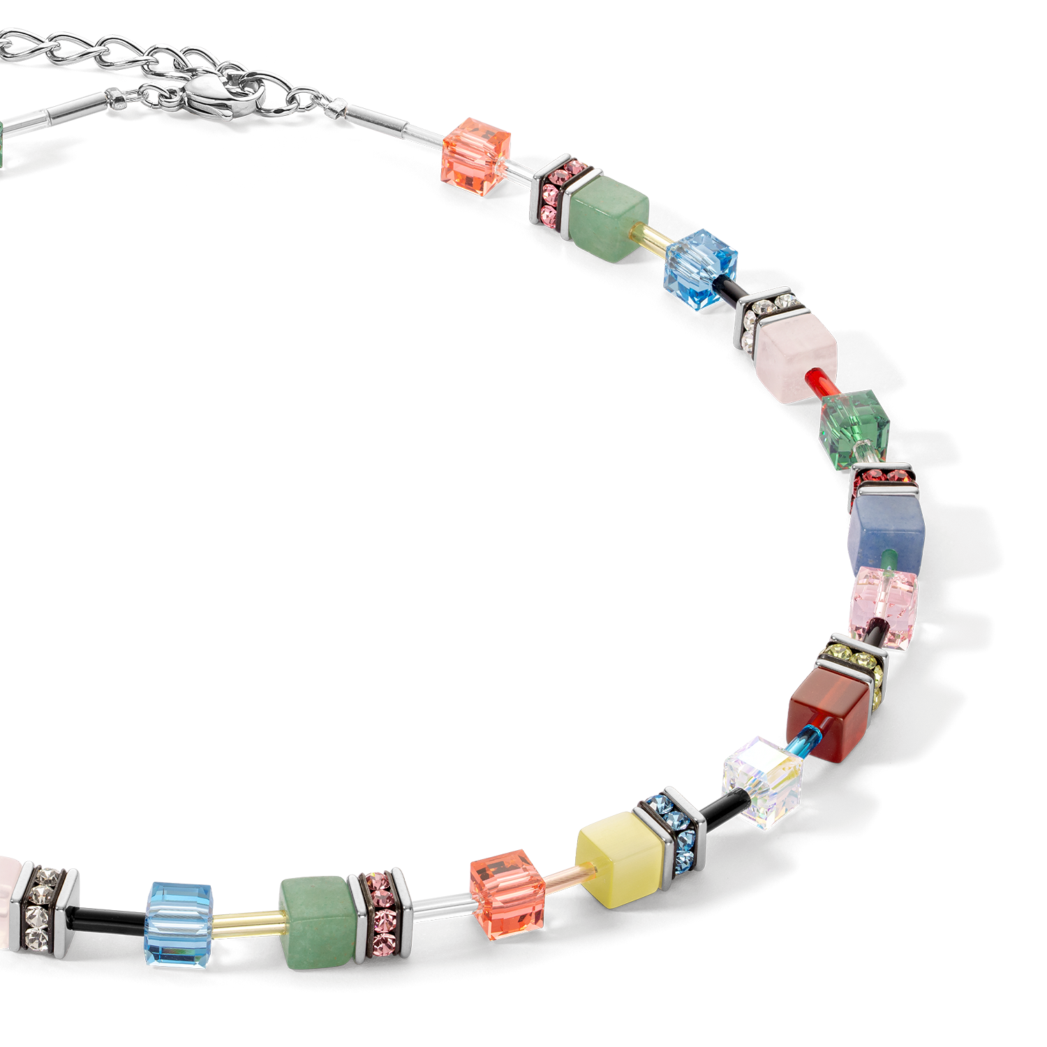 GeoCUBE® Iconic Precious necklace Multicolour Delight