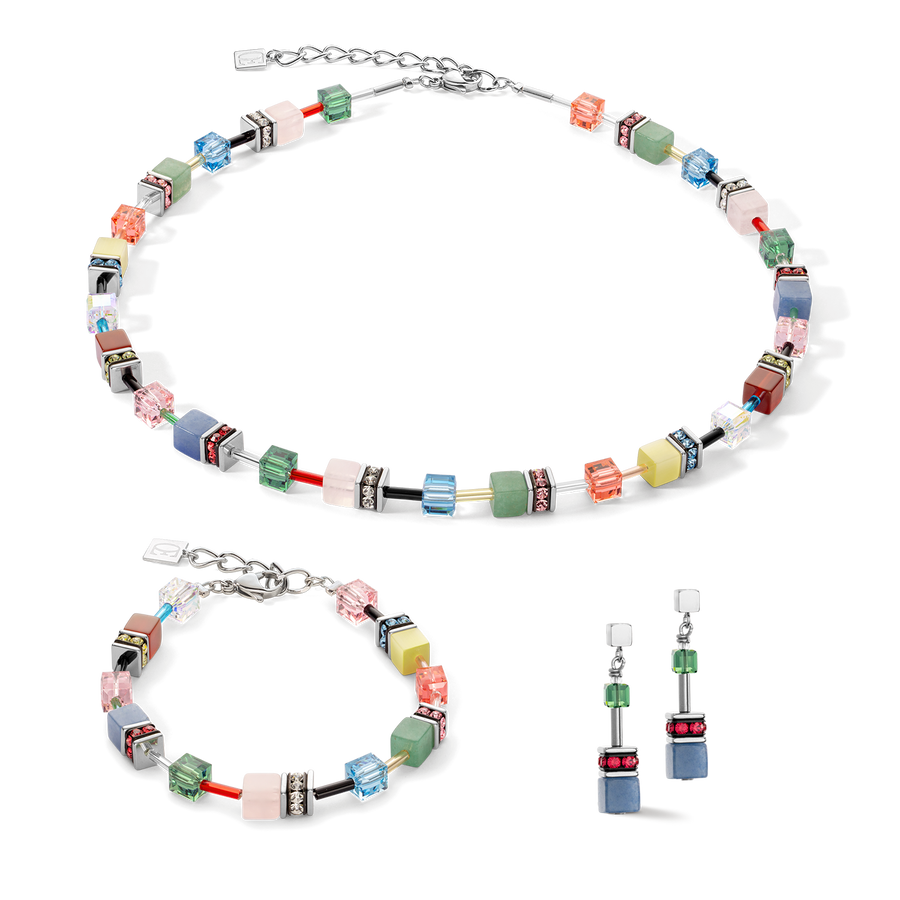 GeoCUBE® Iconic Precious necklace Multicolour Delight