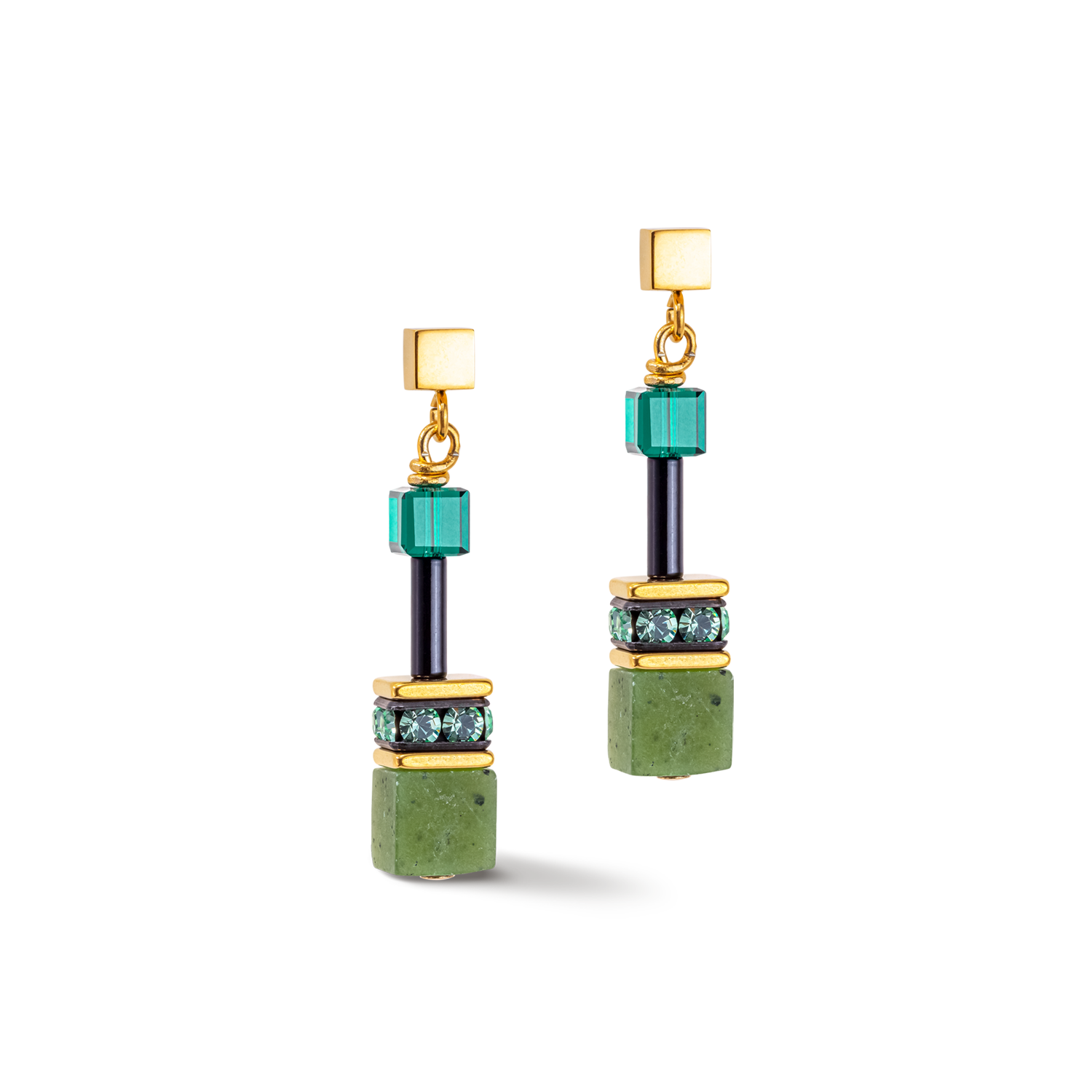 GeoCUBE® Iconic Precious earrings green