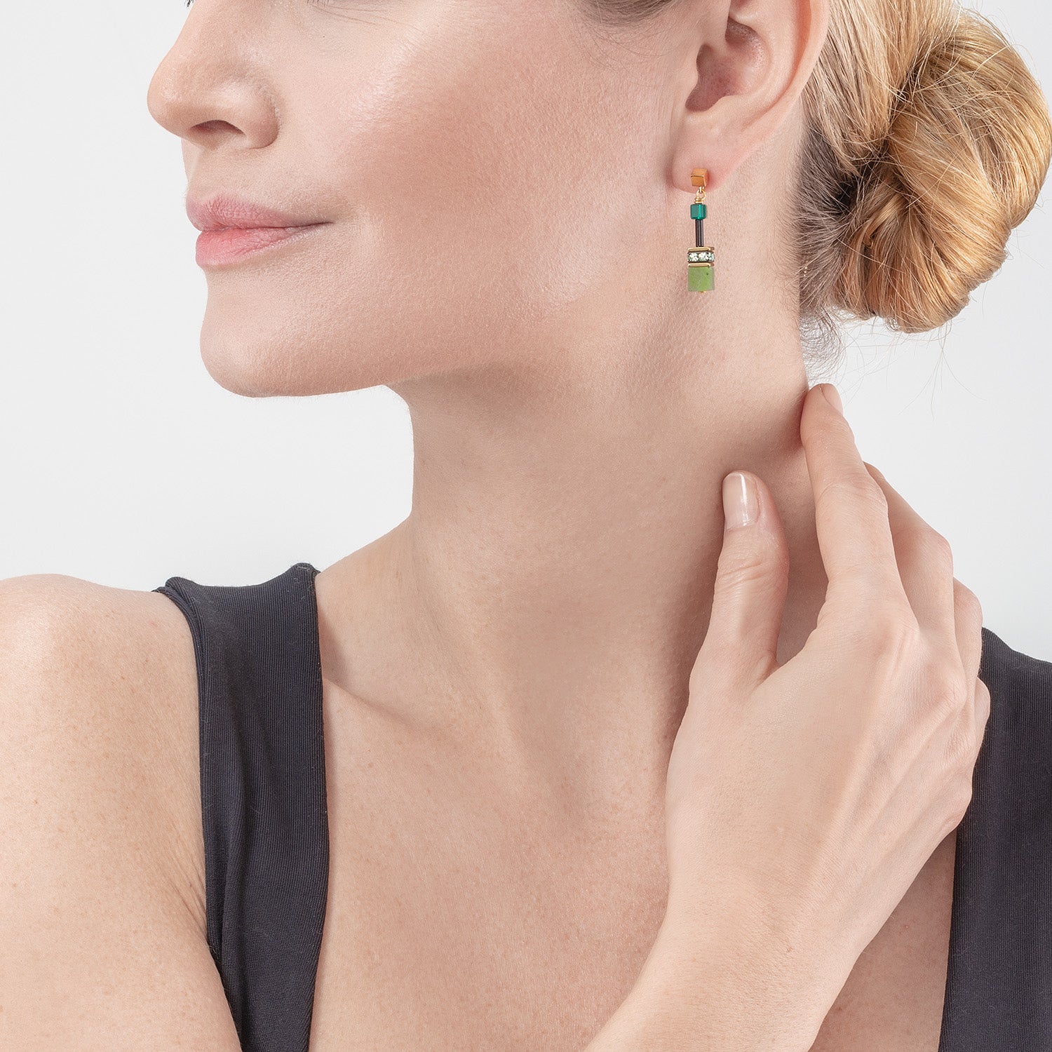 GeoCUBE® Iconic Precious earrings green