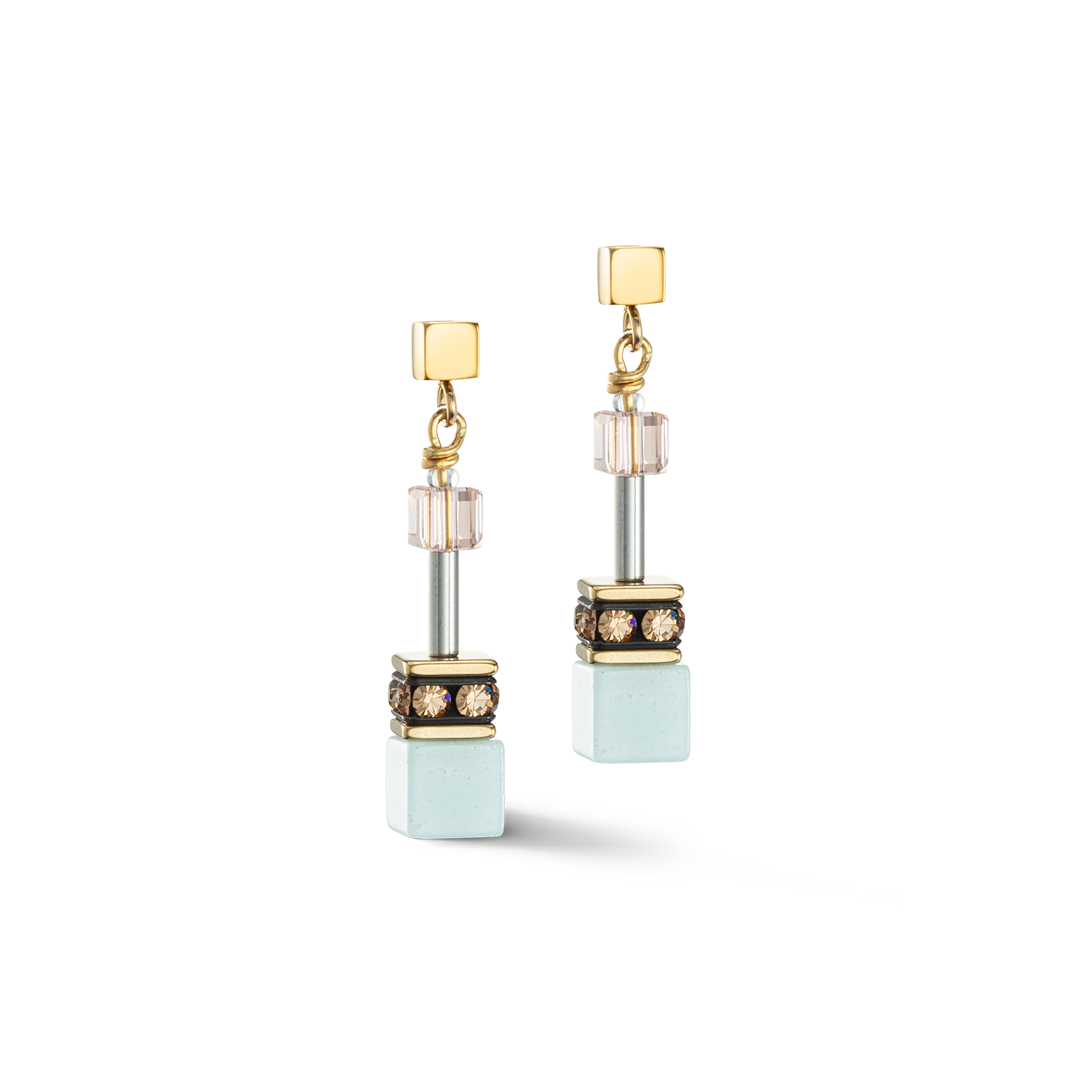 GeoCUBE® Iconic Precious earrings multicolour gentle