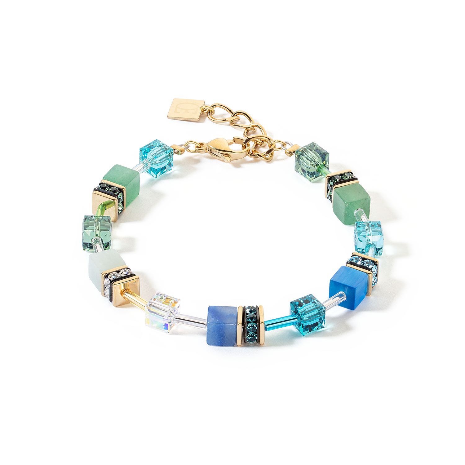 GeoCUBE® Iconic Precious bracelet green-turquoise