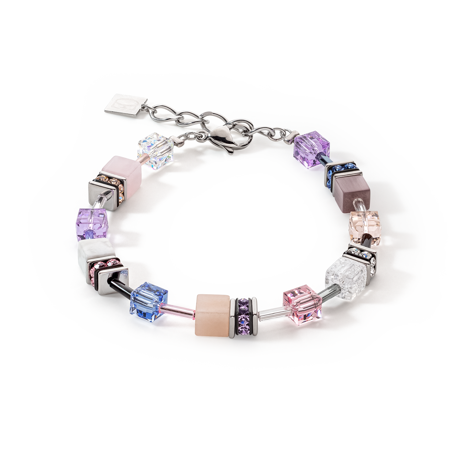 GeoCUBE® Iconic Precious bracelet lilac-blue