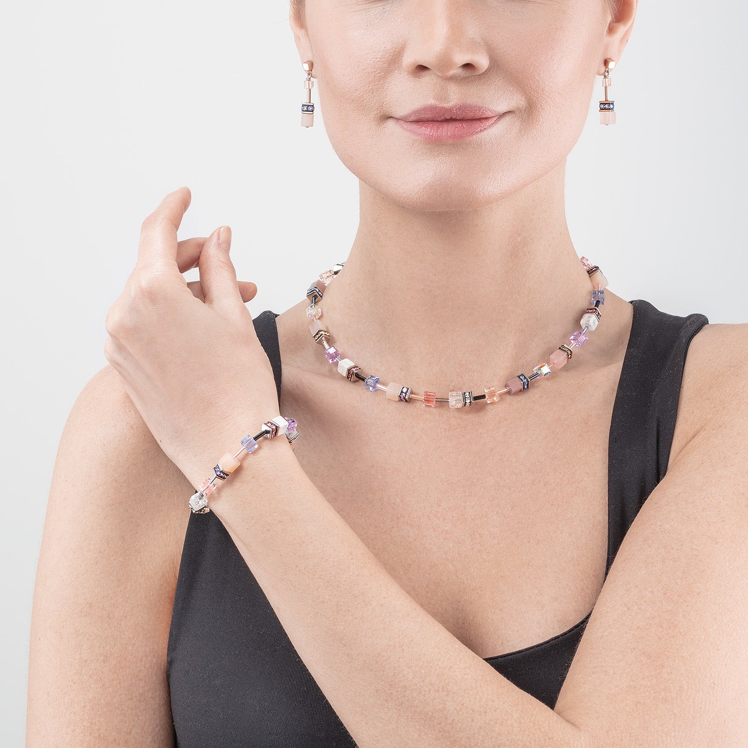 GeoCUBE® Iconic Precious bracelet lilac-blue