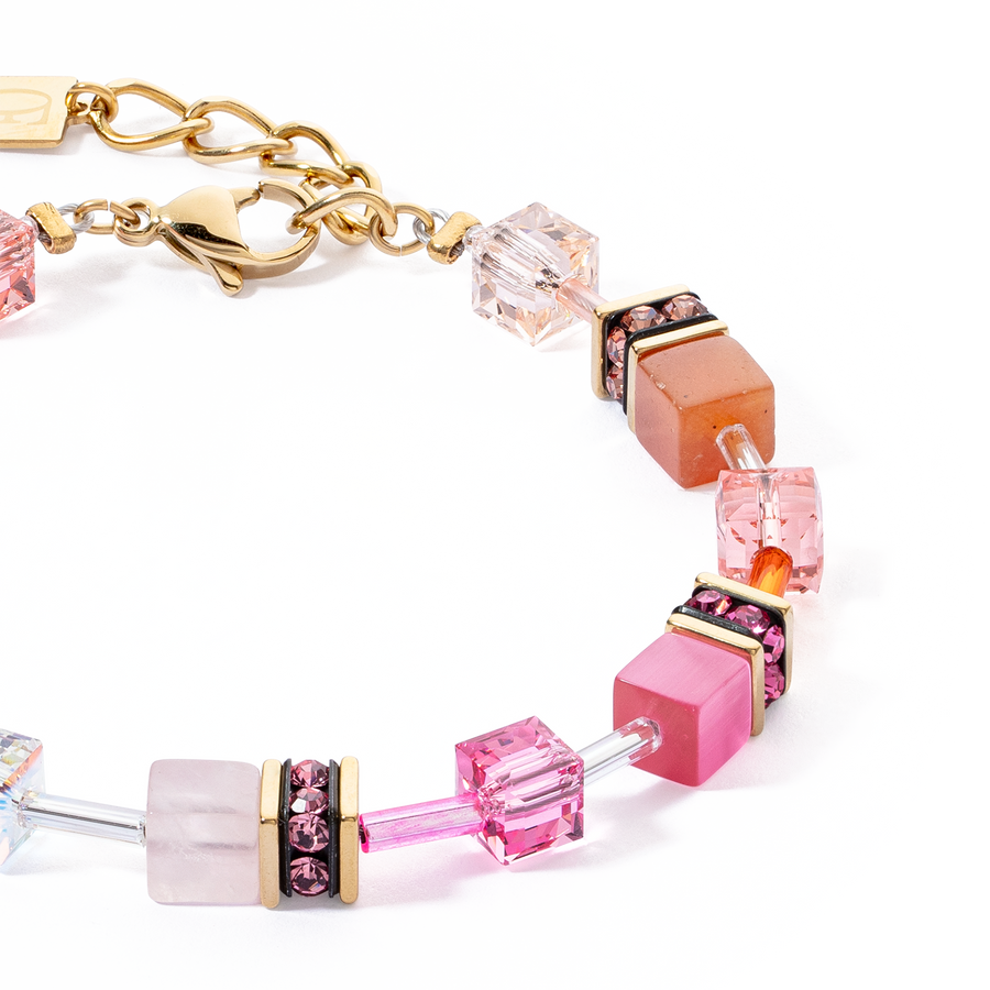 GeoCUBE® Iconic Precious bracelet rose-orange