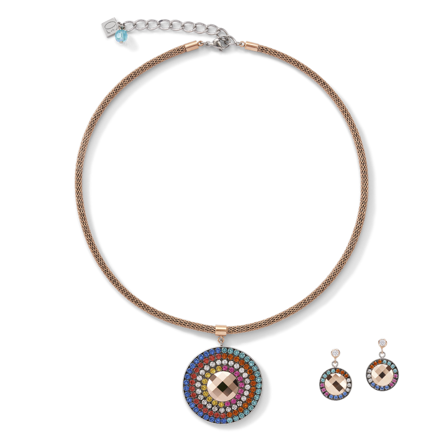 Swarovski crystal mesh necklace on sale