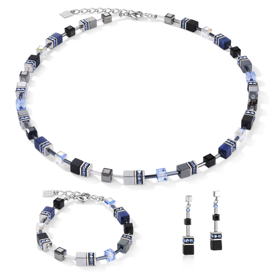Necklace GeoCUBE® medium blue