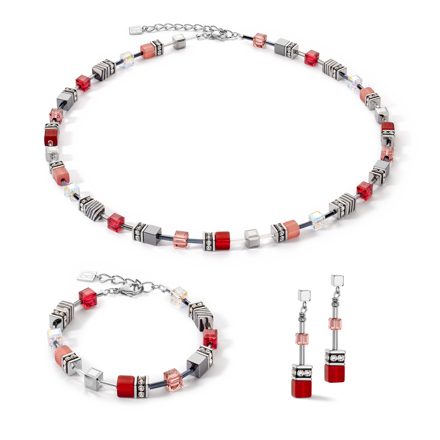 GeoCUBE® Iconic 50 cm necklace red