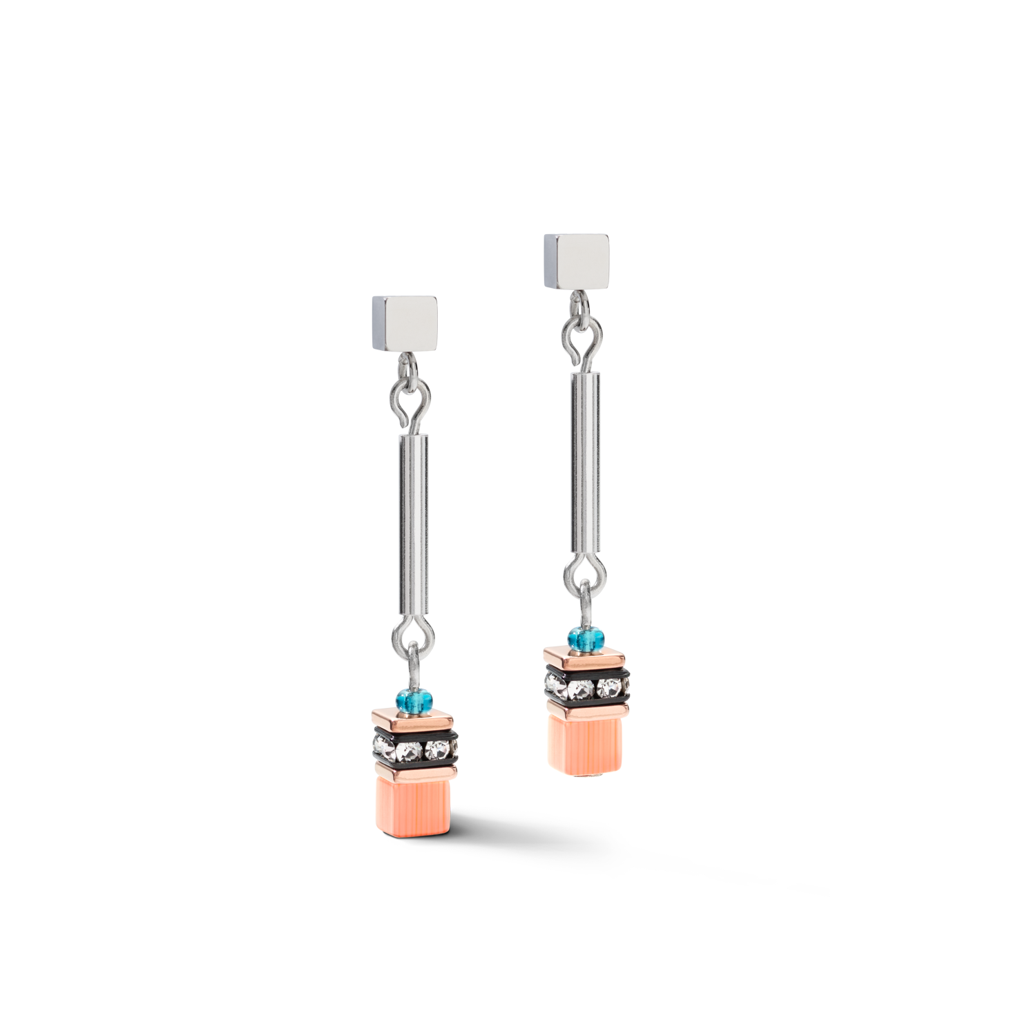 Earrings GeoCUBE® minimalist frontline multicolor motion