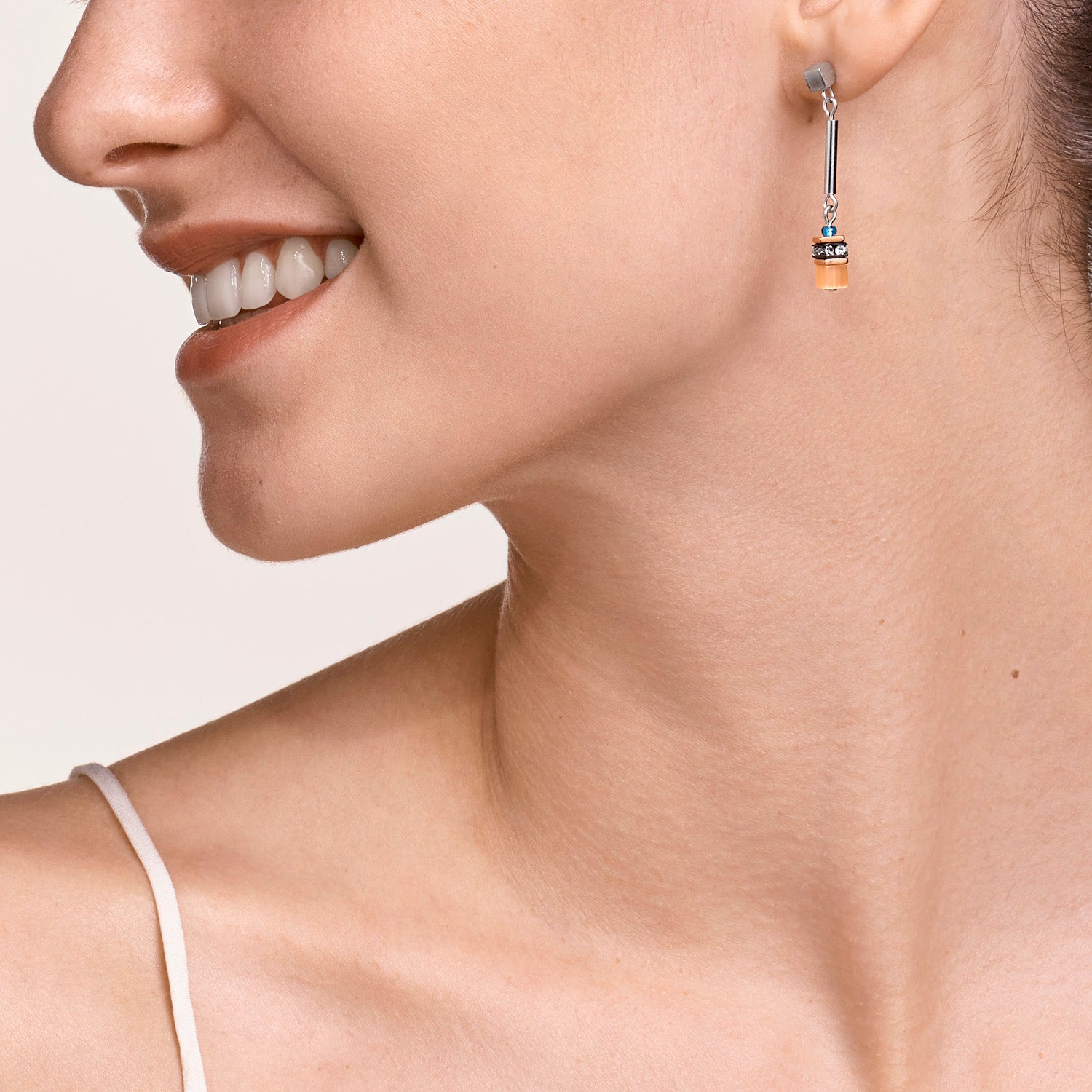 Earrings GeoCUBE® minimalist frontline multicolor motion