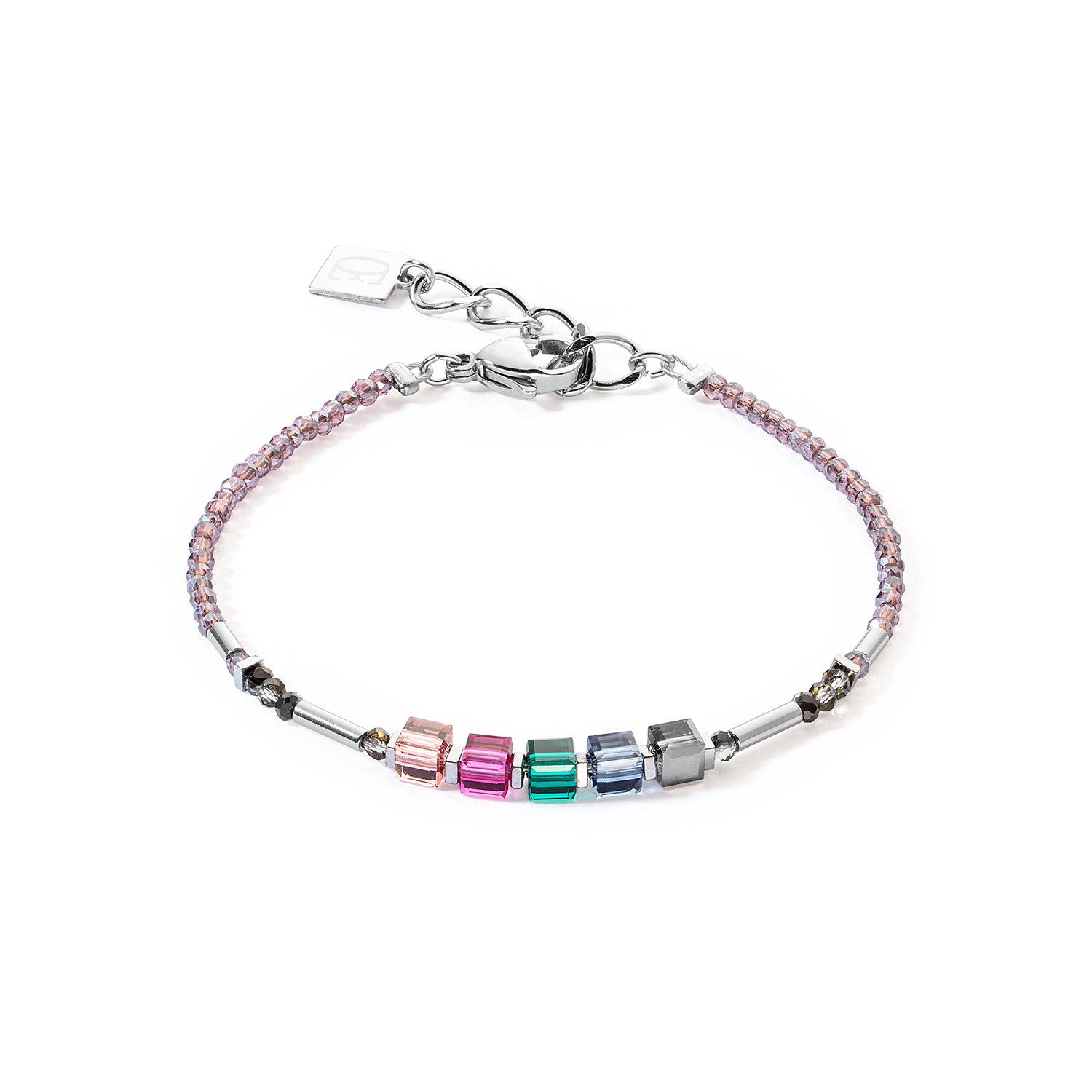 Cube Story Minimalistic Sparkling bracelet Multicolour Art Nouveau