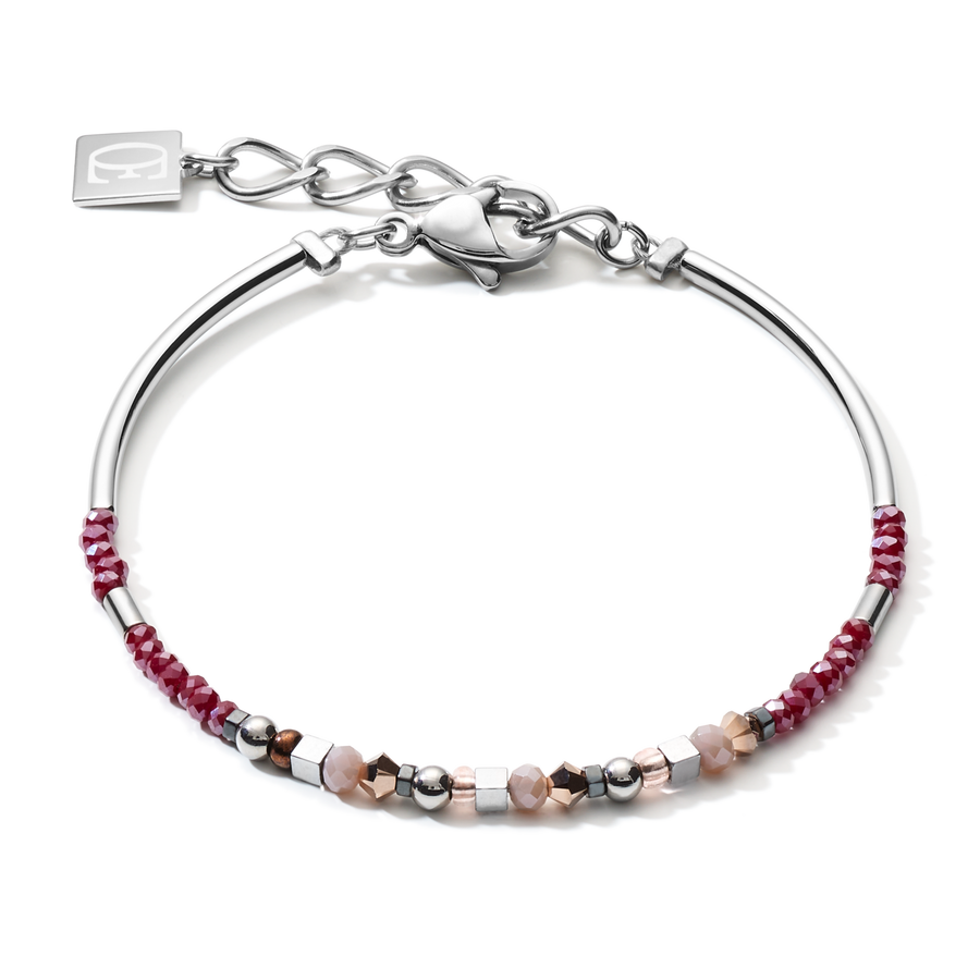 Bracelet Pendant Curvy Triangle red