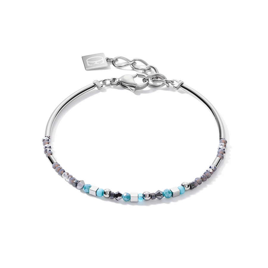 Bracelet Pendant Curvy Triangle aqua