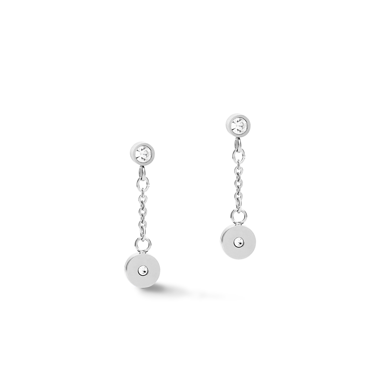 Earrings Coins & Chains silver-lilac