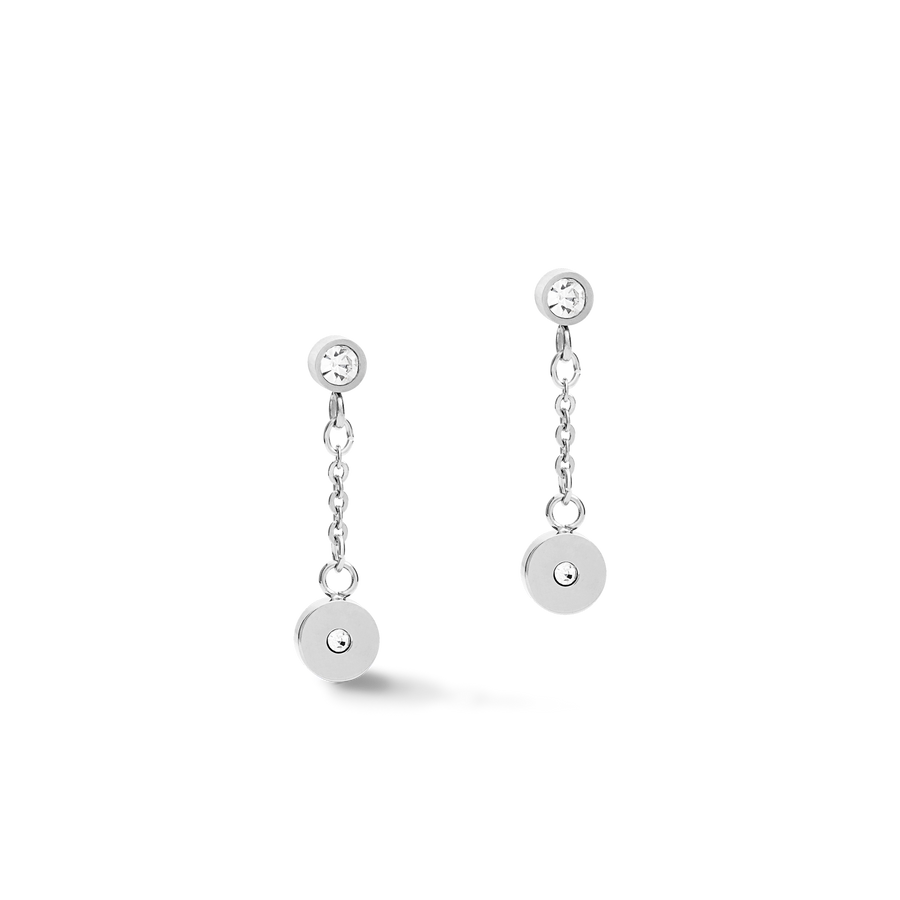 Earrings Coins & Chains silver-lilac