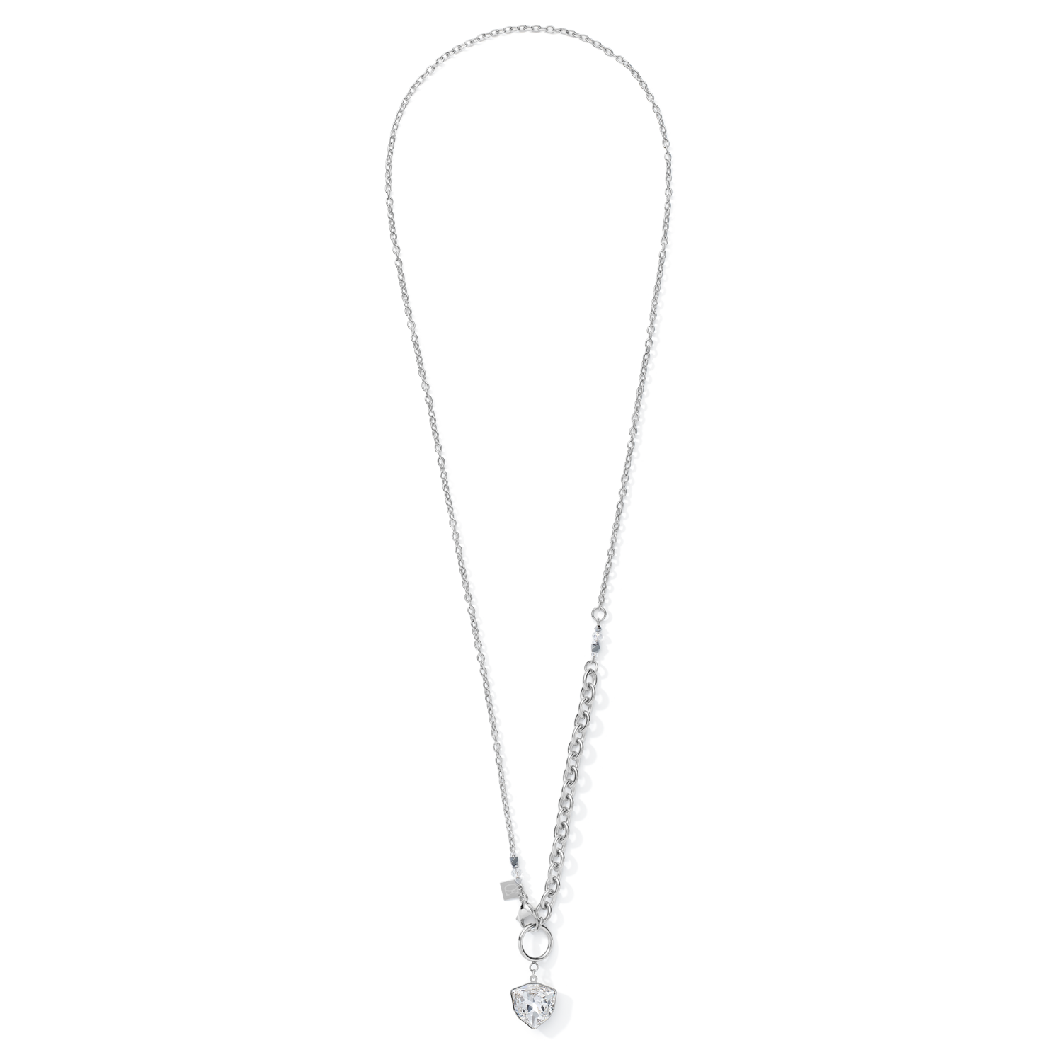 Necklace Magic crystal & chunky chain crystal