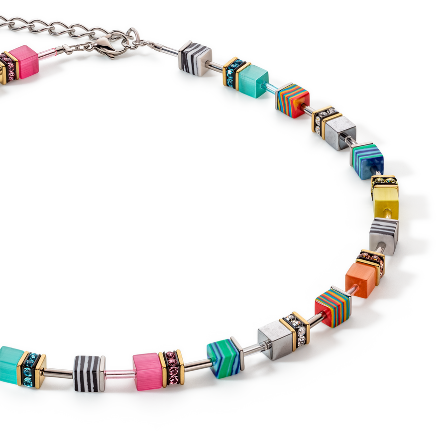 GeoCUBE® Candy necklace multicolour spring