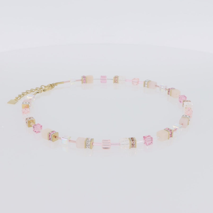 GeoCUBE® Iconic Precious necklace light rose